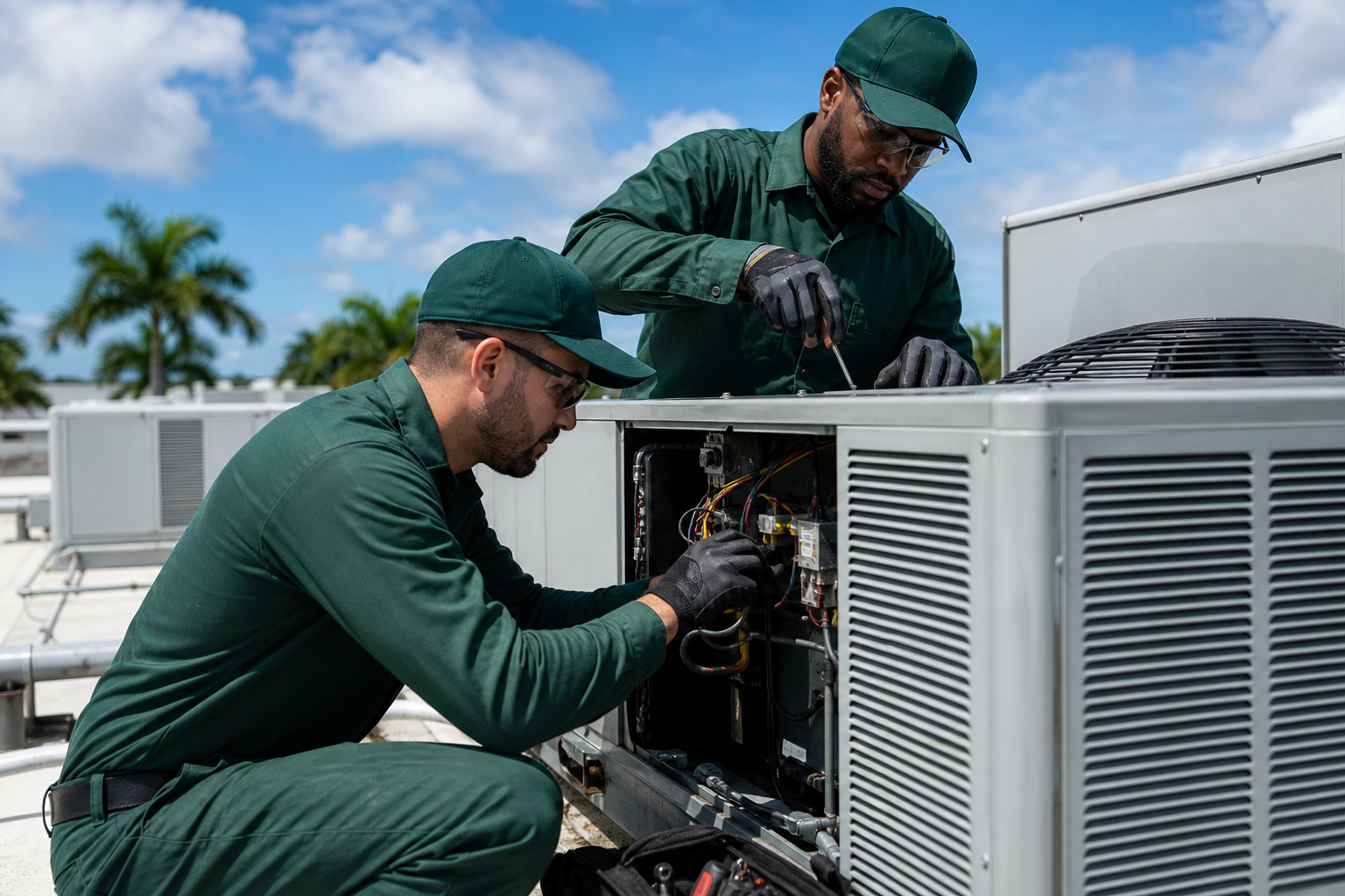 Experienced HVAC technicians from O'Brien team